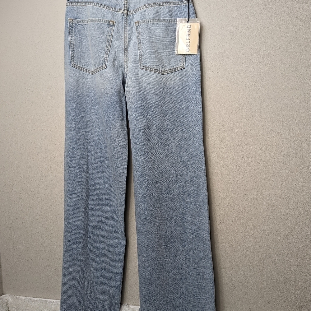 GRLFRND Wide Leg Jean Women's 30 Light Wash Denim Jeans Pants Sparkle 8 - Picture 12 of 15